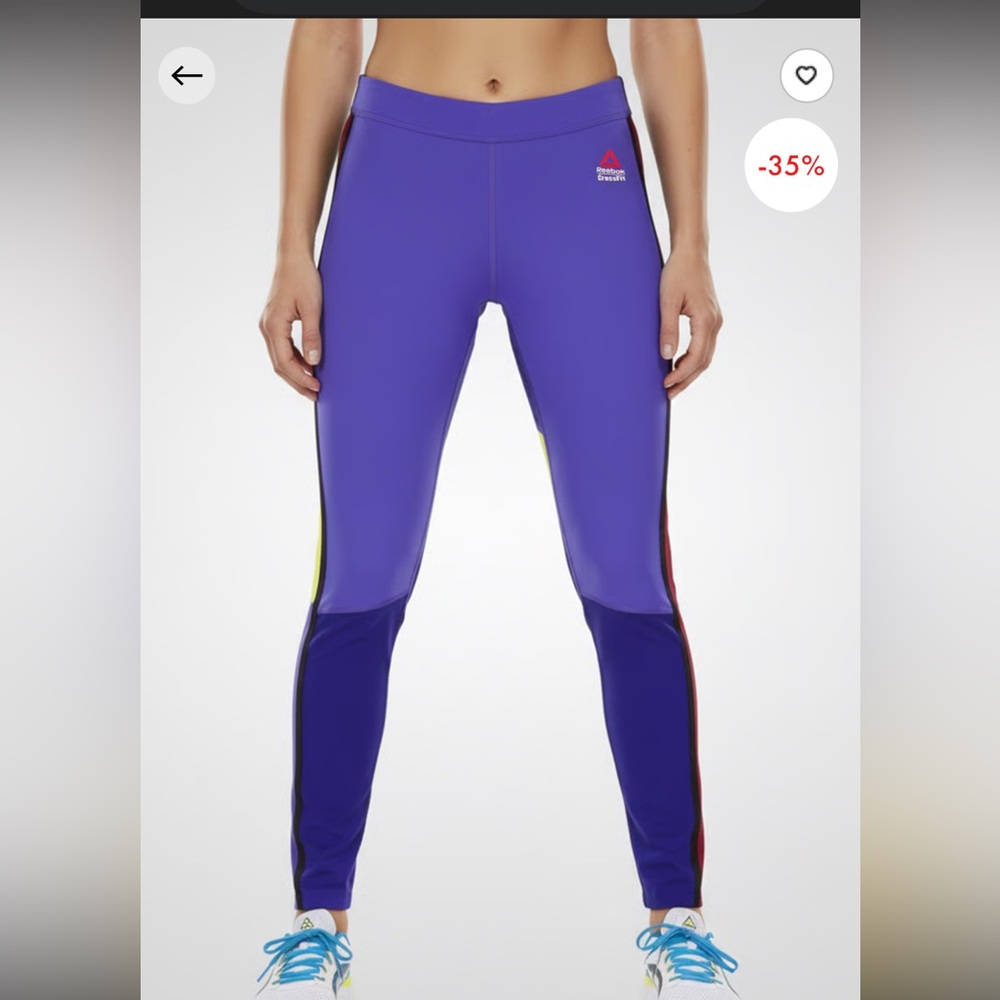Reebok Women's Purple Leggings CrossFit Cordura size small